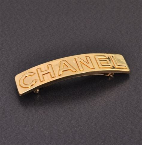 chanel vintage hair barrette|chanel barrette hair clip.